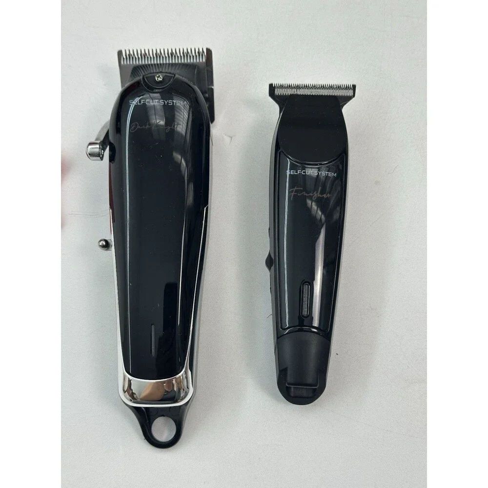 Self Cut System Cordless Pro Hair Clipper Beard T Blade Trimmer Combo Kit Set